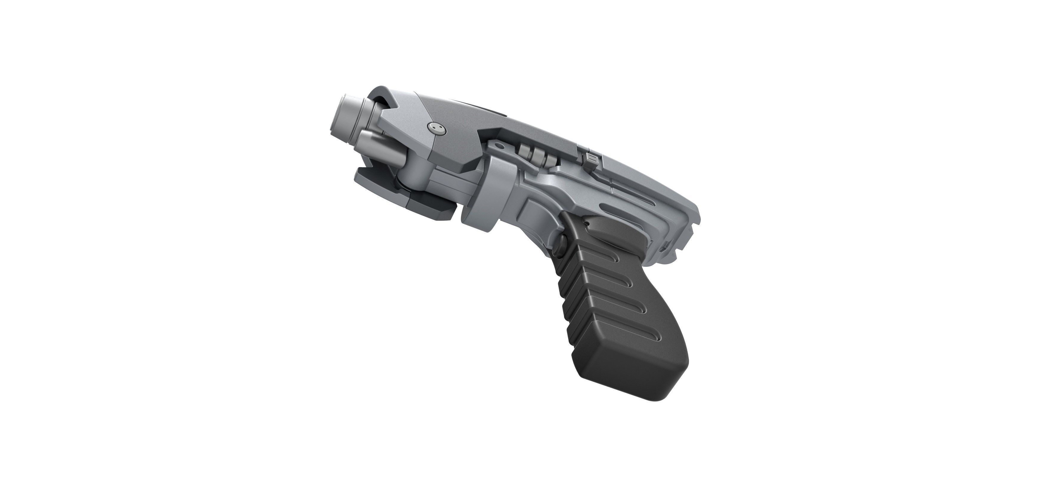Starfleet phaser pistol from Star Trek Enterprise TV series 3D model_3