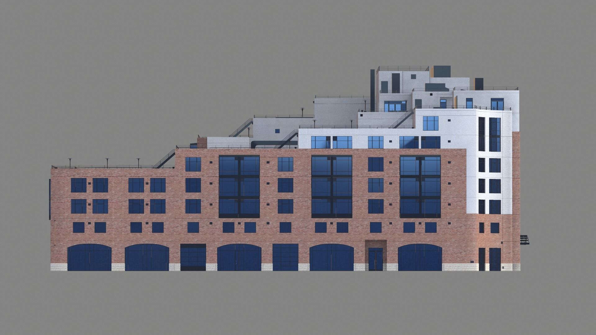 8 Mission Street Building San Francisco Low-poly 3D model_9