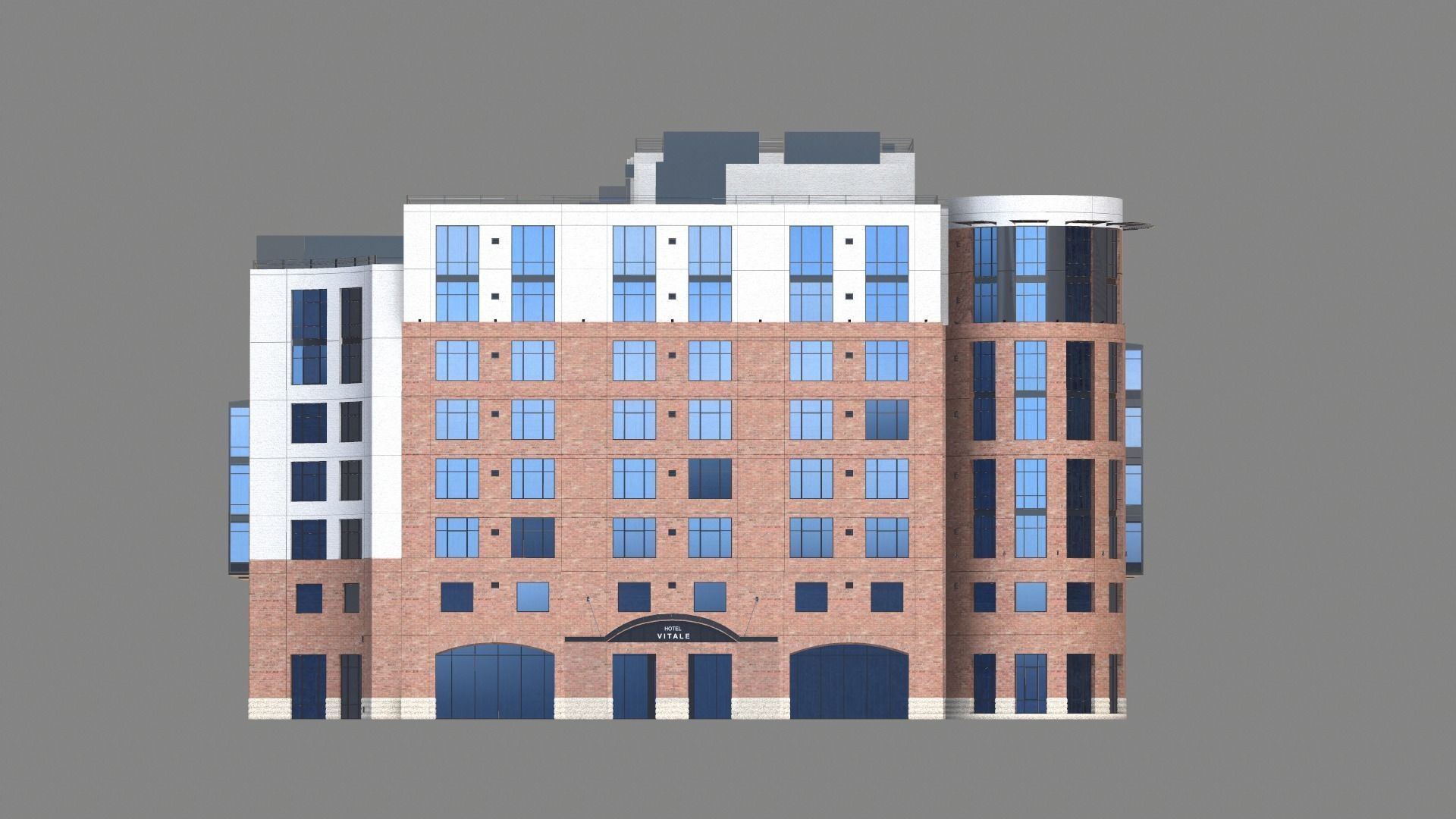 8 Mission Street Building San Francisco Low-poly 3D model_8