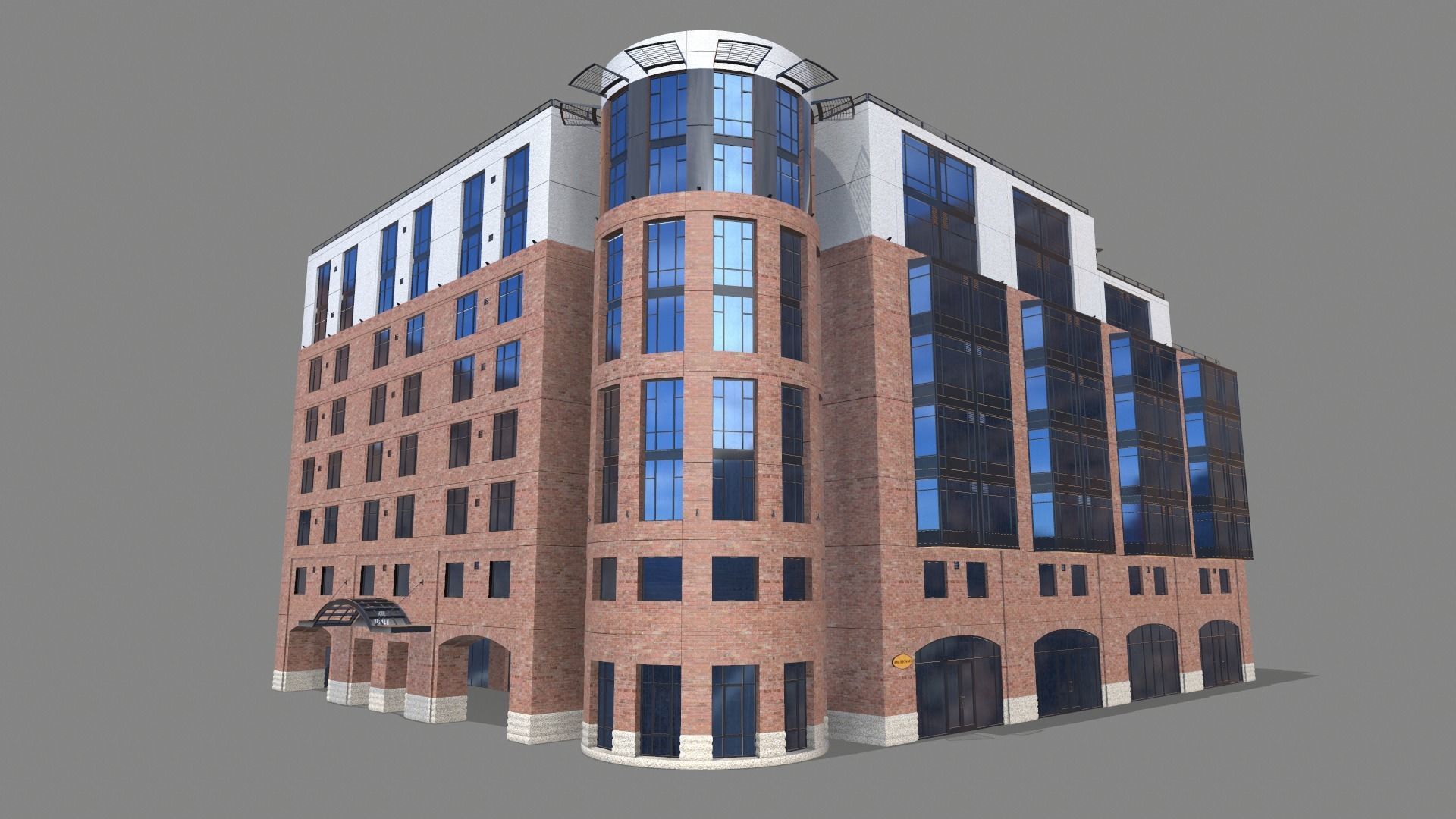 8 Mission Street Building San Francisco Low-poly 3D model_2