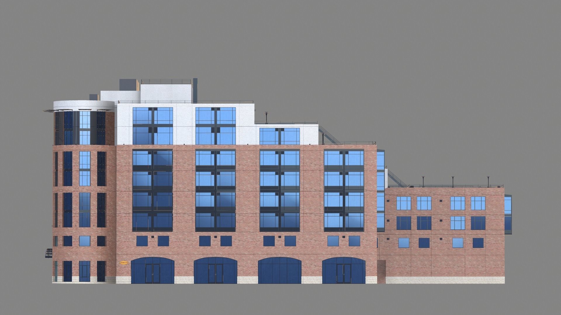 8 Mission Street Building San Francisco Low-poly 3D model_7