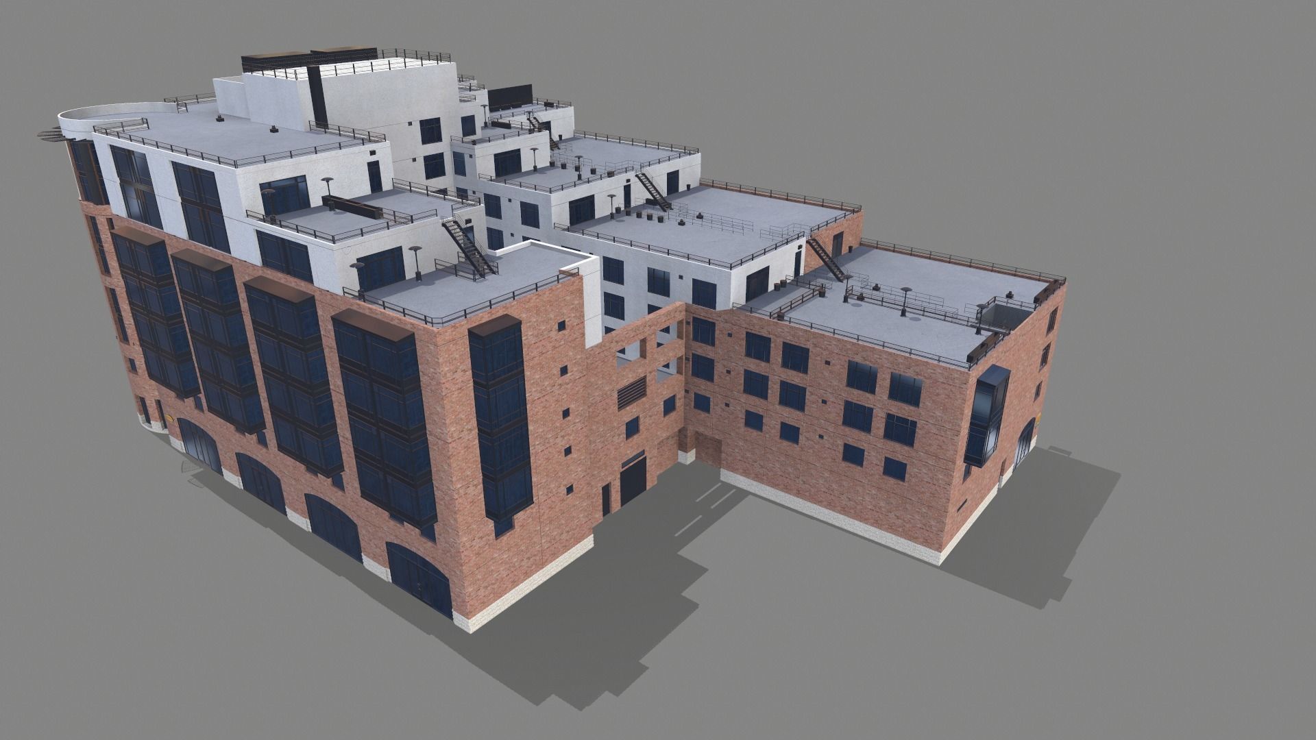 8 Mission Street Building San Francisco Low-poly 3D model_5