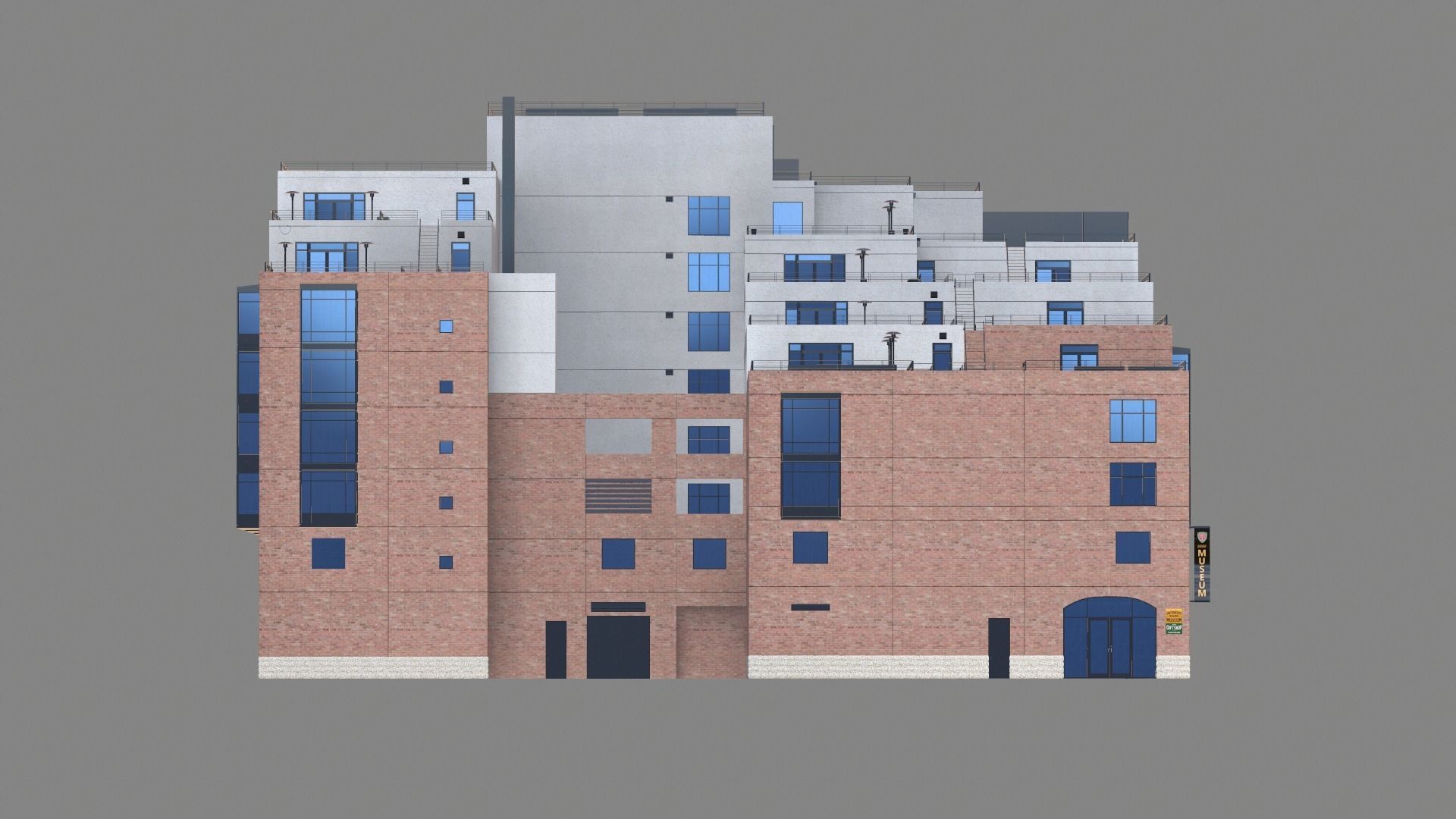 8 Mission Street Building San Francisco Low-poly 3D model_10