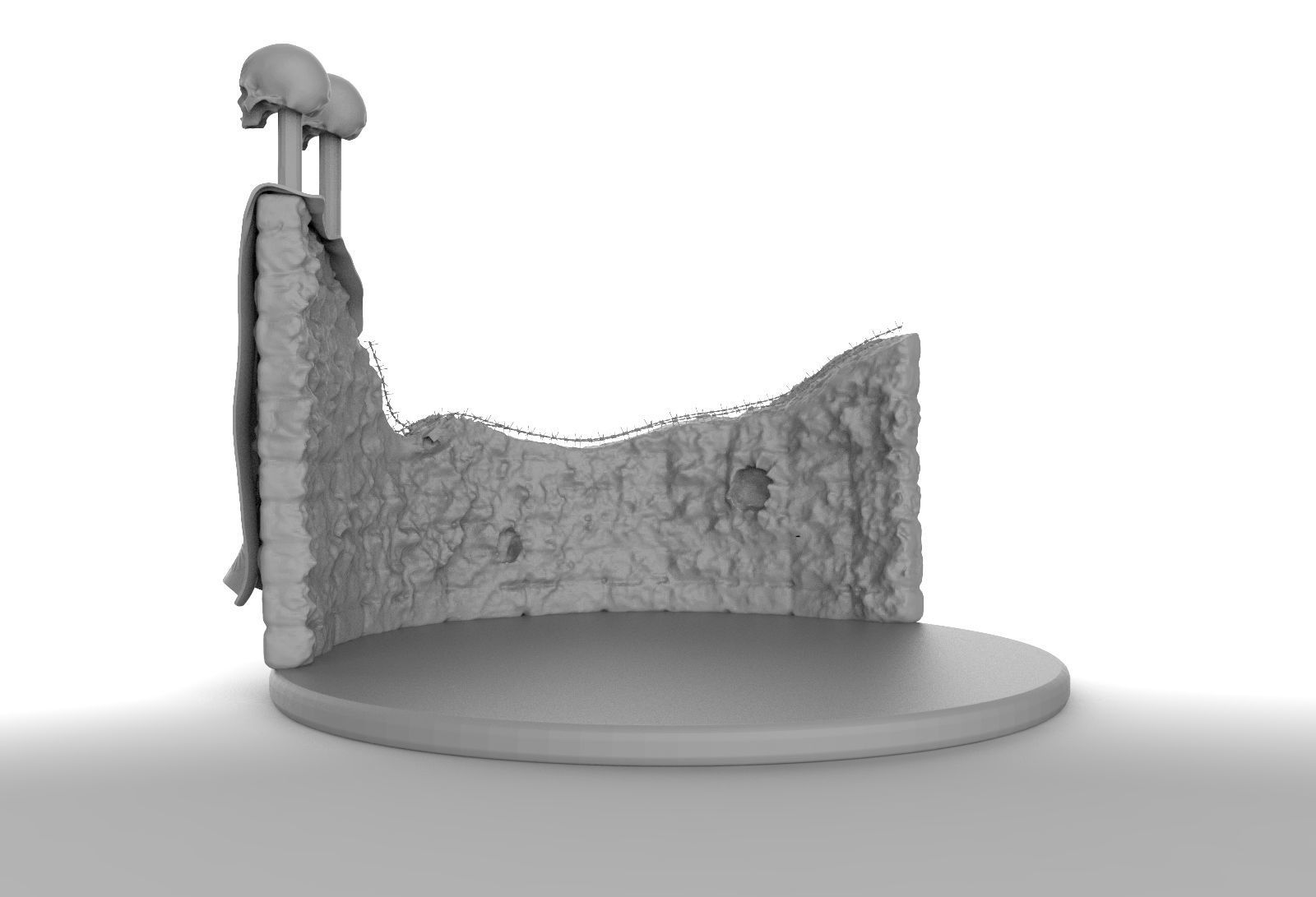 Base miniature model Warhammer 40k fan made 3D print model_3
