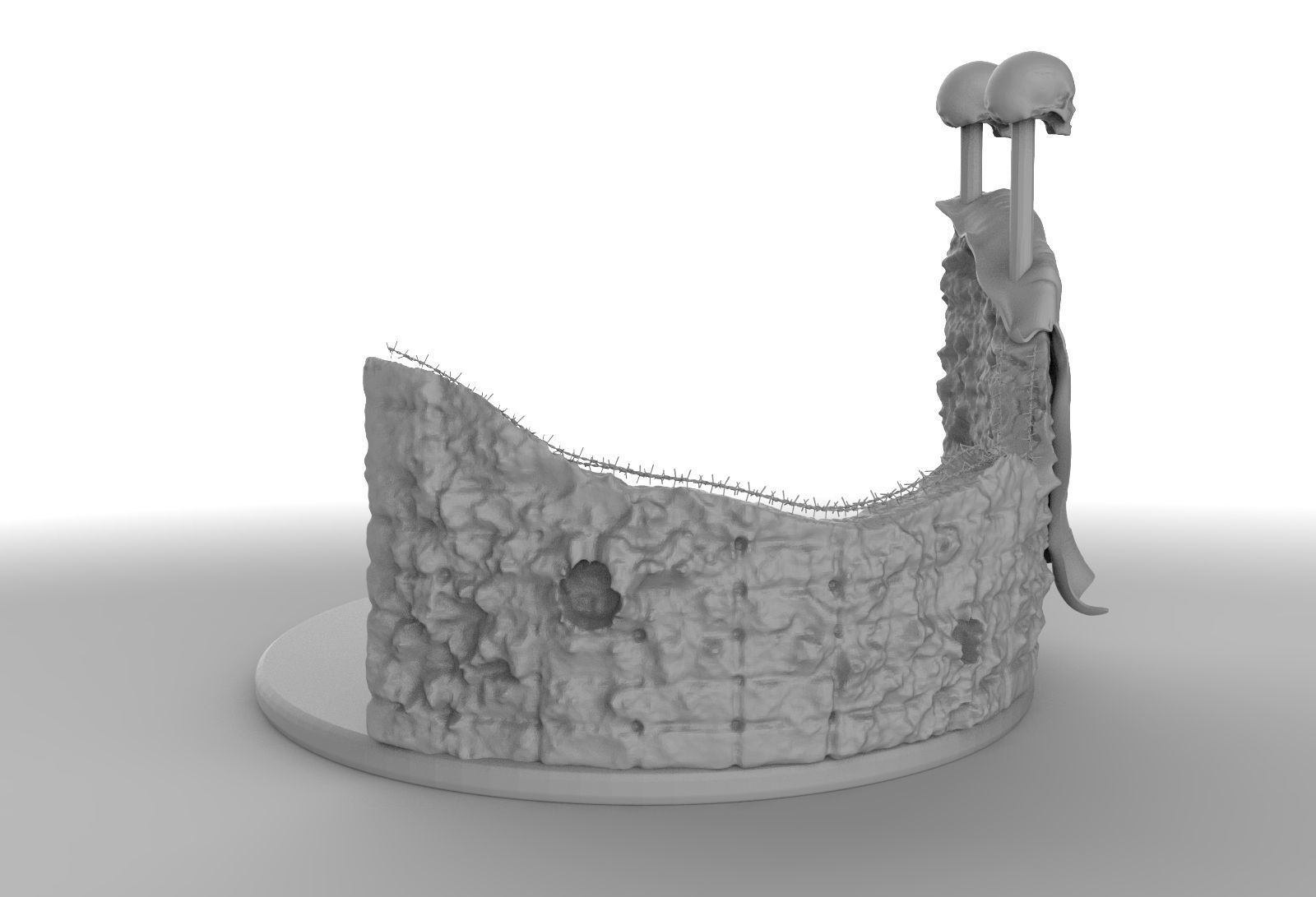 Base miniature model Warhammer 40k fan made 3D print model_6