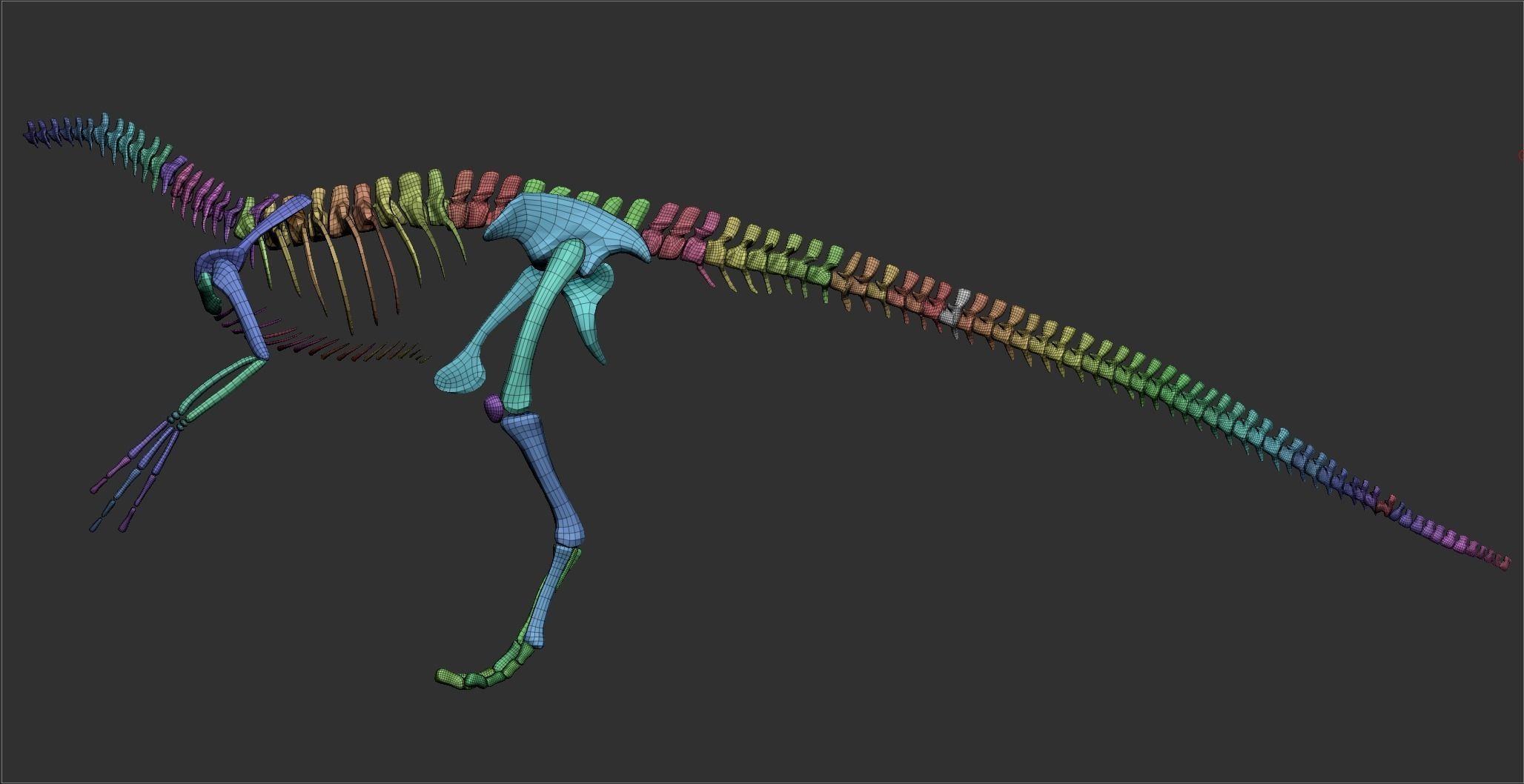 The ecorche of the Pyrosuvious 3D model_5