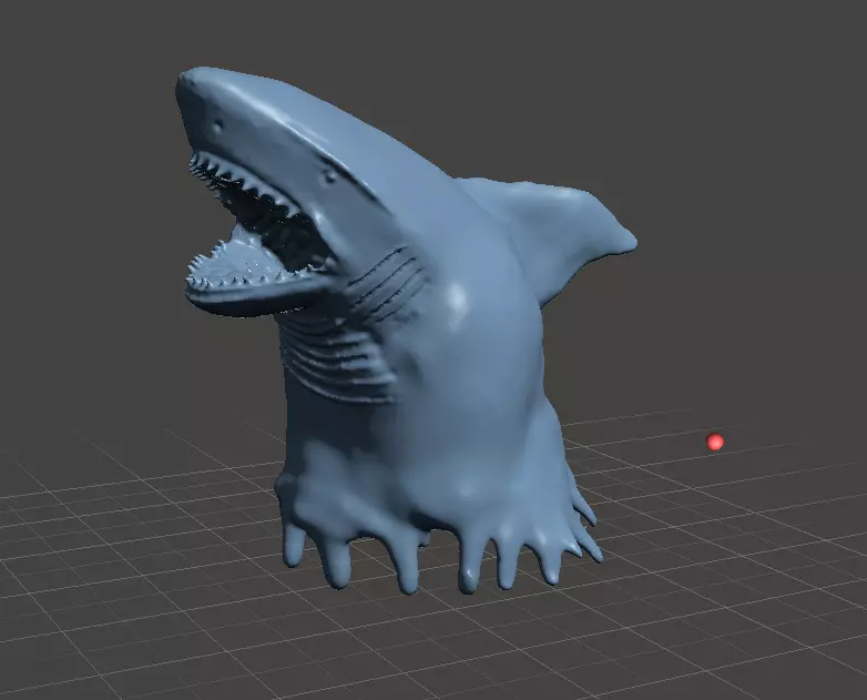 shark 3D print model_0