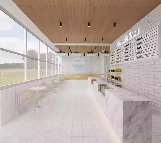 Coffee shop 3D model
