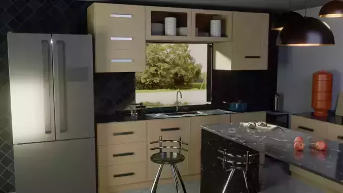 Kitchen Cabinet with Sink