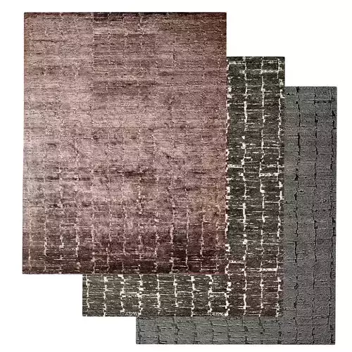 OSCILLO HAND-KNOTTED RUG Low poly