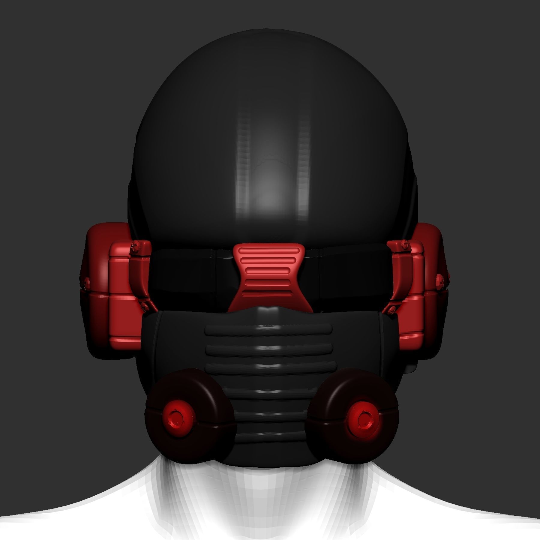 helmet high poly sculpt 3d printable 3D model 3D model_1