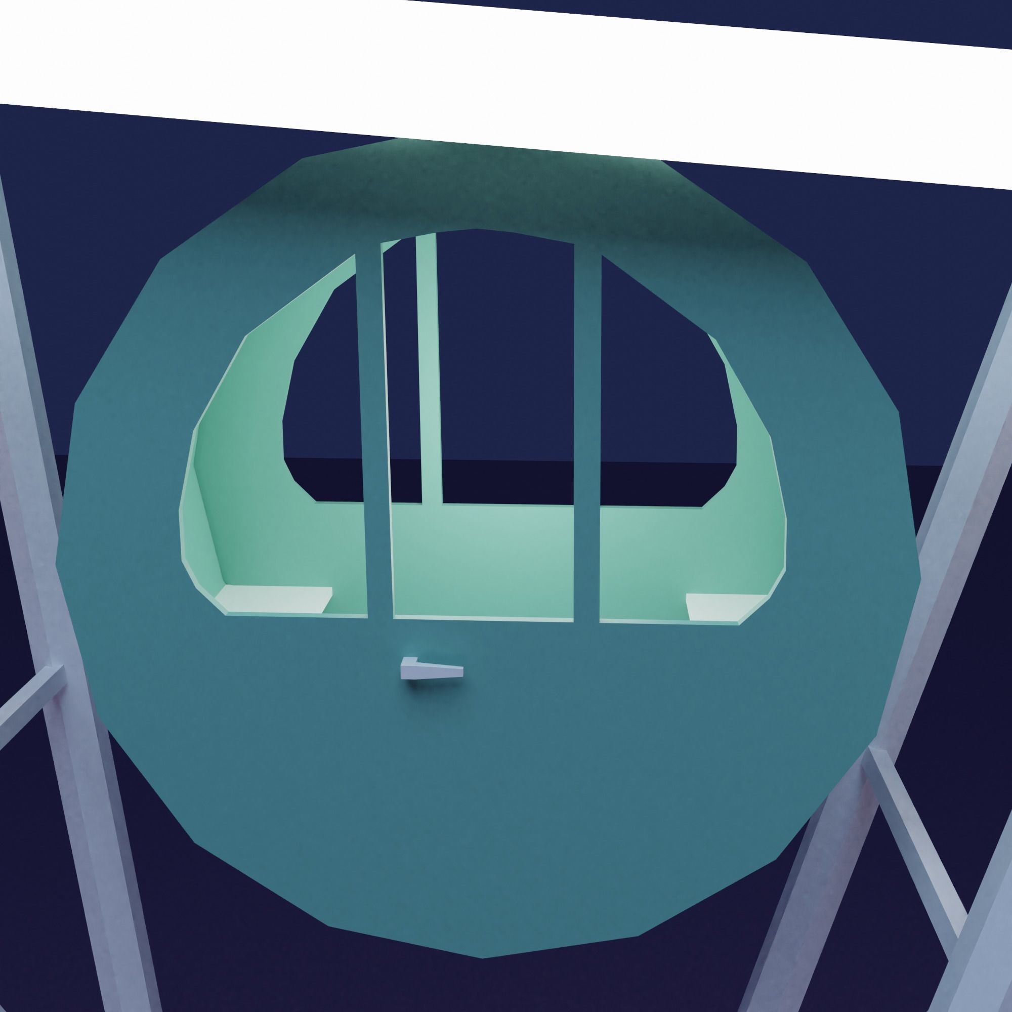 Ferris Wheel Low-poly 3D model_3