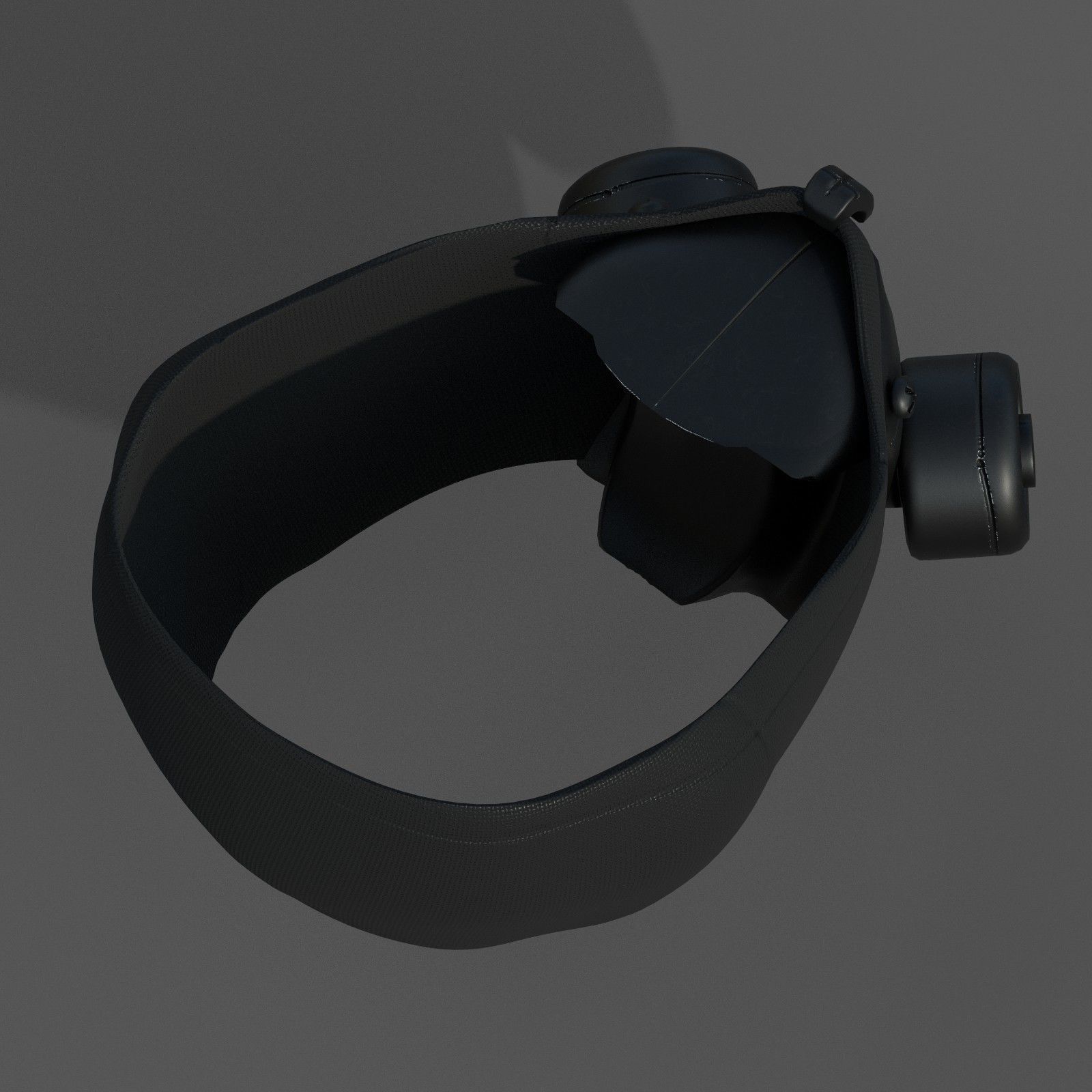 Gas mask respirator scifi futuristic 3d Artist Low-poly 3D model_8