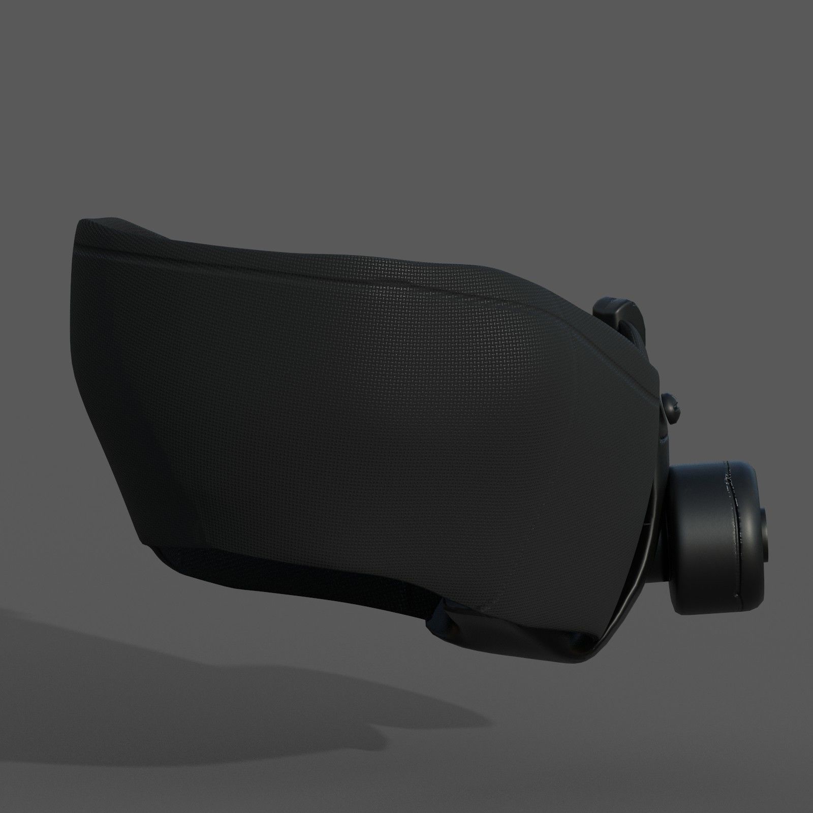 Gas mask respirator scifi futuristic 3d Artist Low-poly 3D model_1