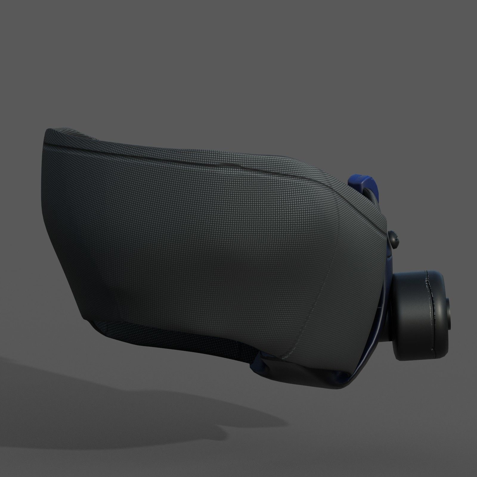 Gas mask helmet protection isolated plastic  Low-poly 3D model_5