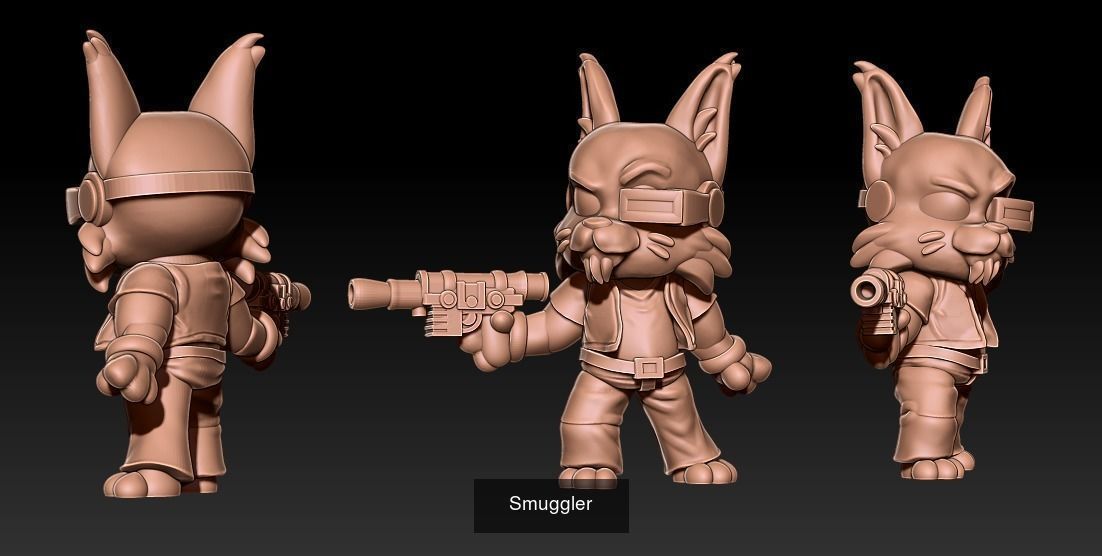 Space chibis 3D Model Collection_6