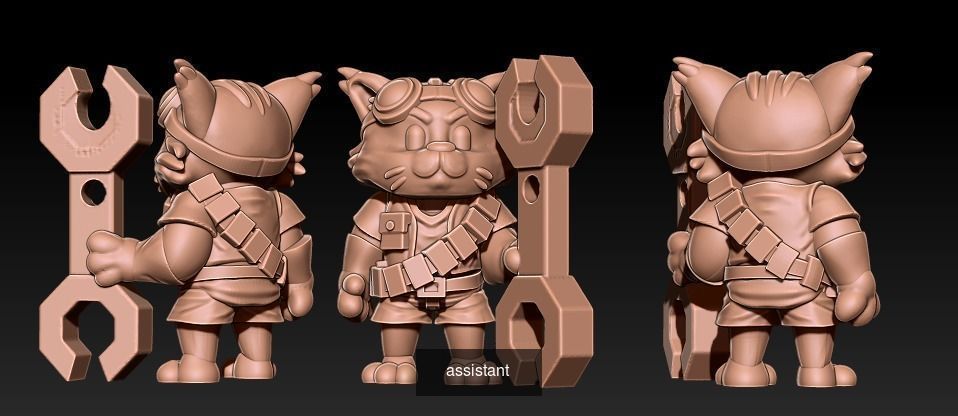 Space chibis 3D Model Collection_4