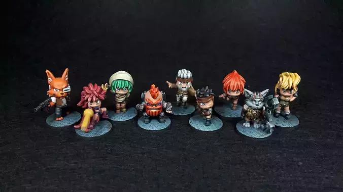 Space chibis 3D Model Collection