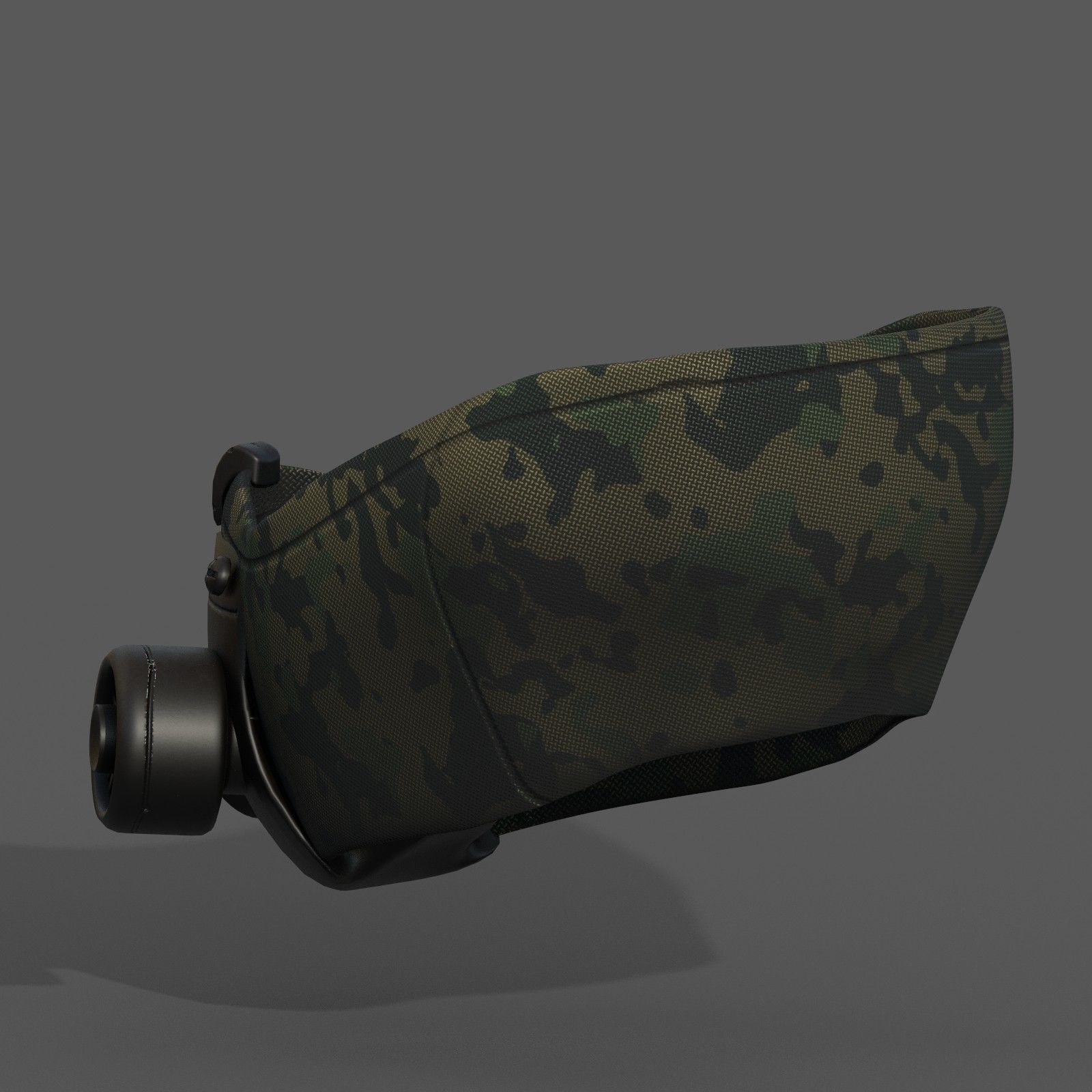 Gas mask respirator scifi futuristic 3d Artist freelance Low-poly 3D model_3