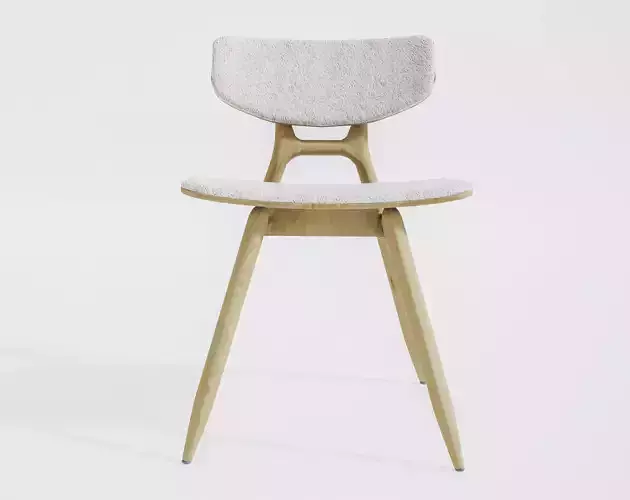 500P Eco Chair style wooden chair 3D model