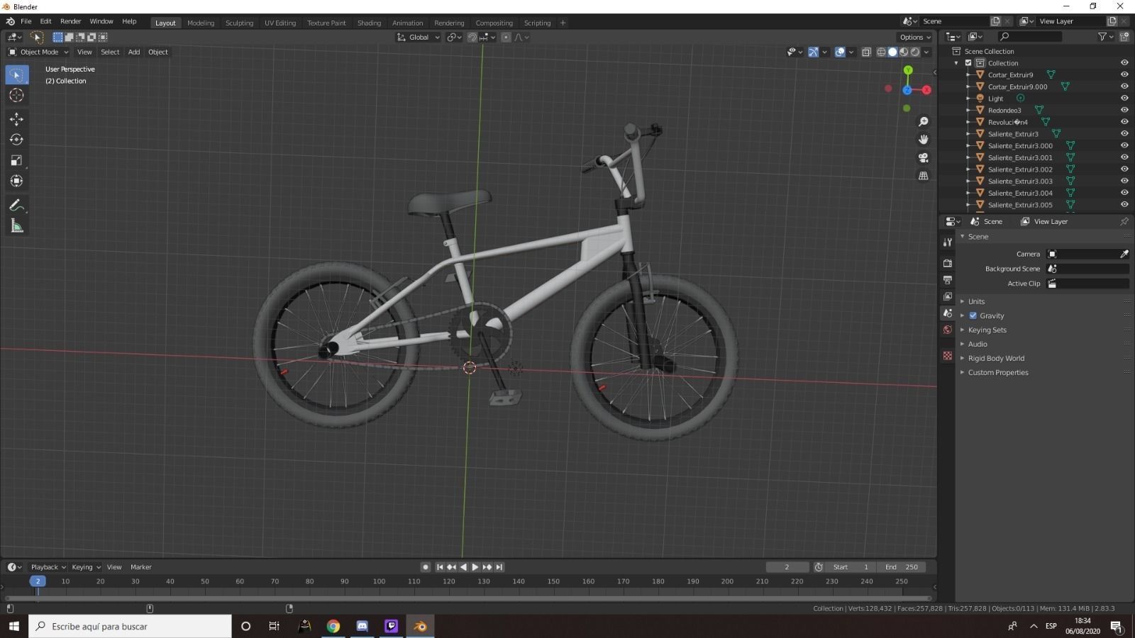 BMX Bike 3D model_36