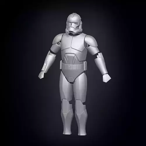 Phase 2 Animated Clone Trooper Armor 3D print model