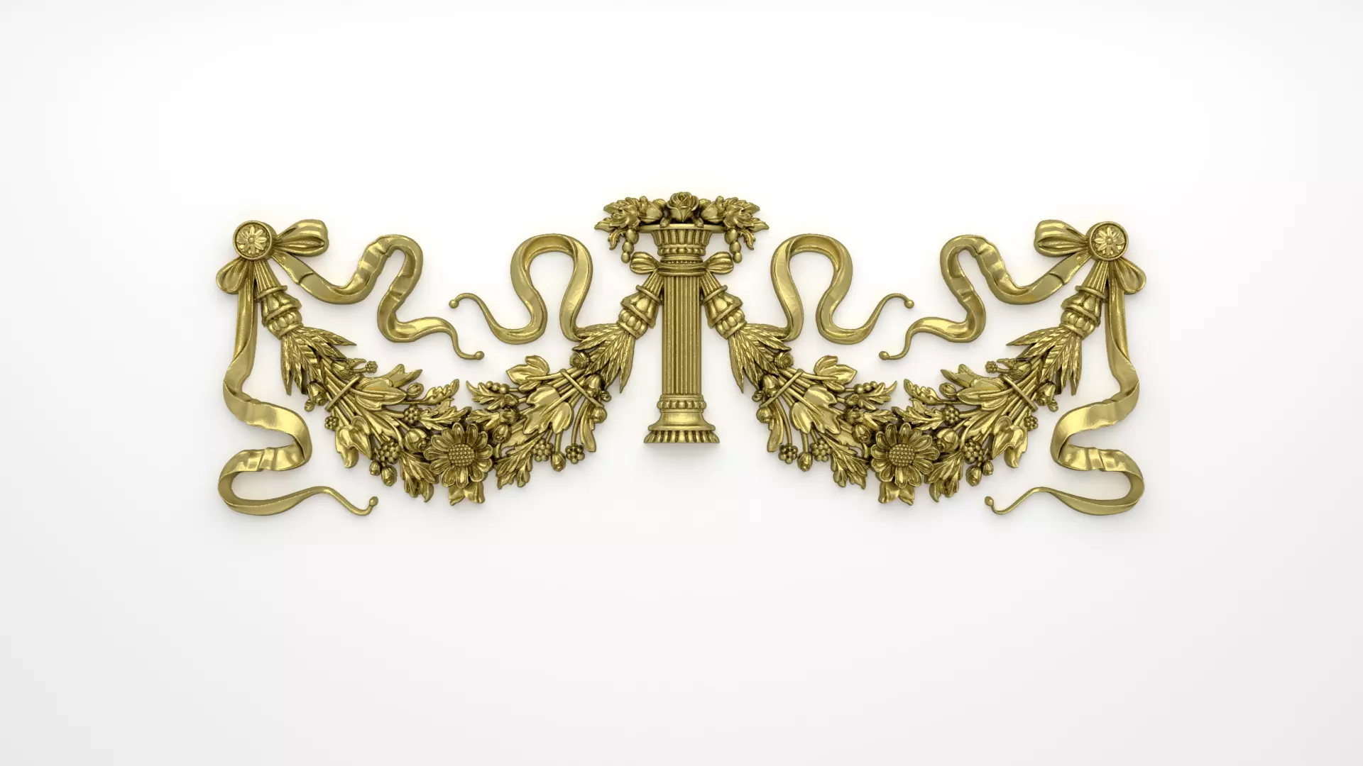 Classic decor ornament v-3D model01 3D model_0