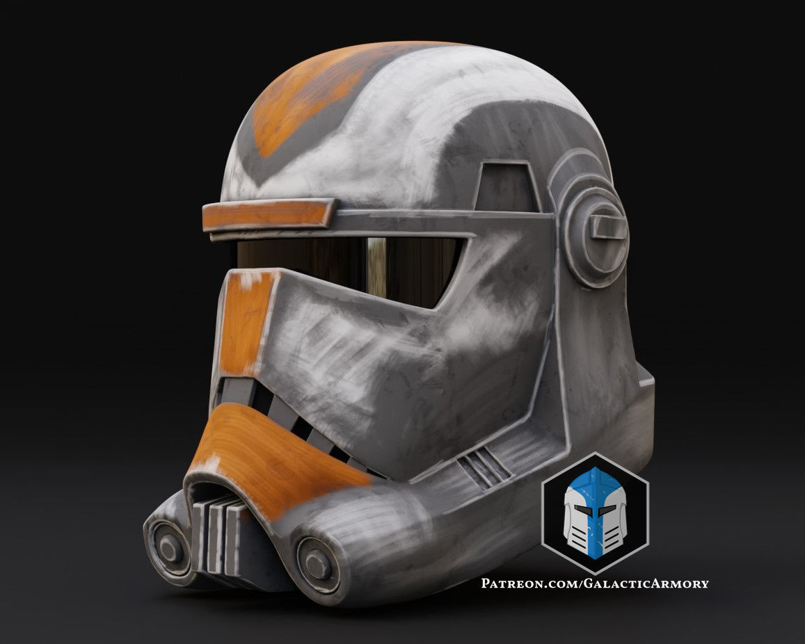 Bad Batch Hunter Helmet 3D print model_8