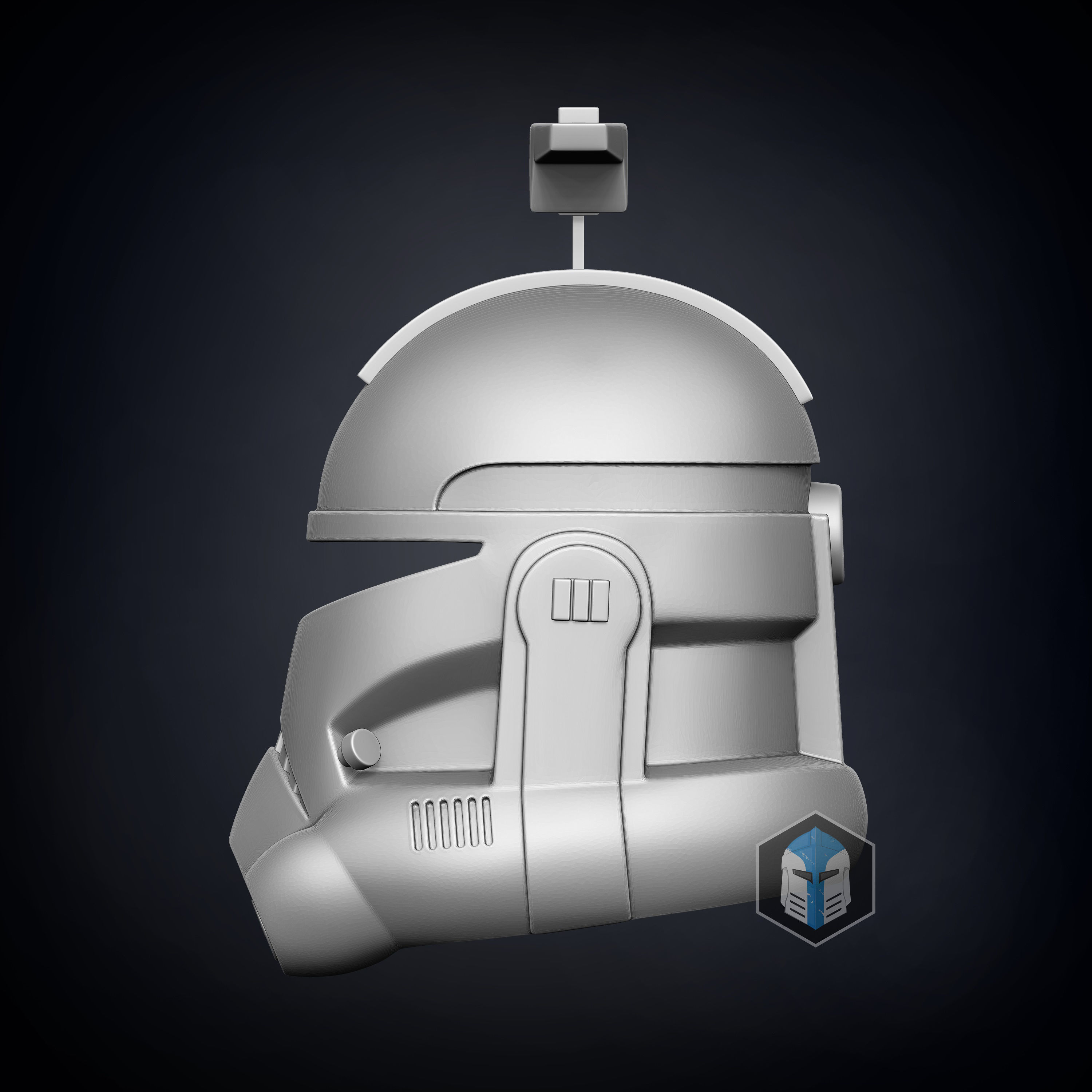 Animated Captain Rex Helmet 3D print model_3