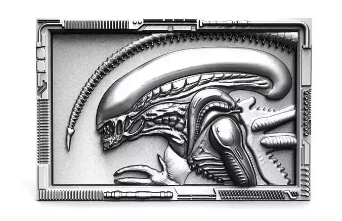 Alien bas-relief CNC