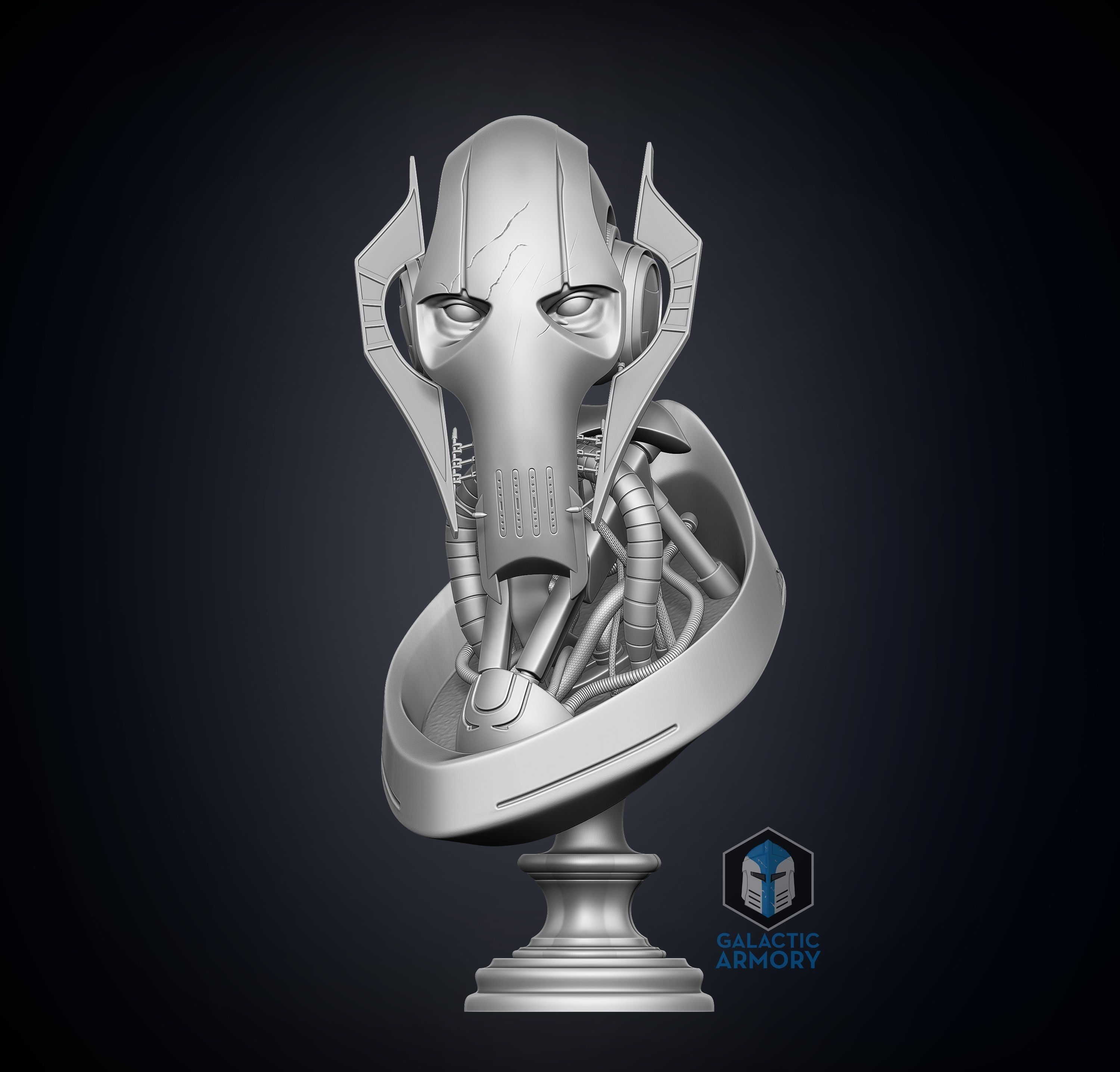 General Grievous Bust 3D print model_2