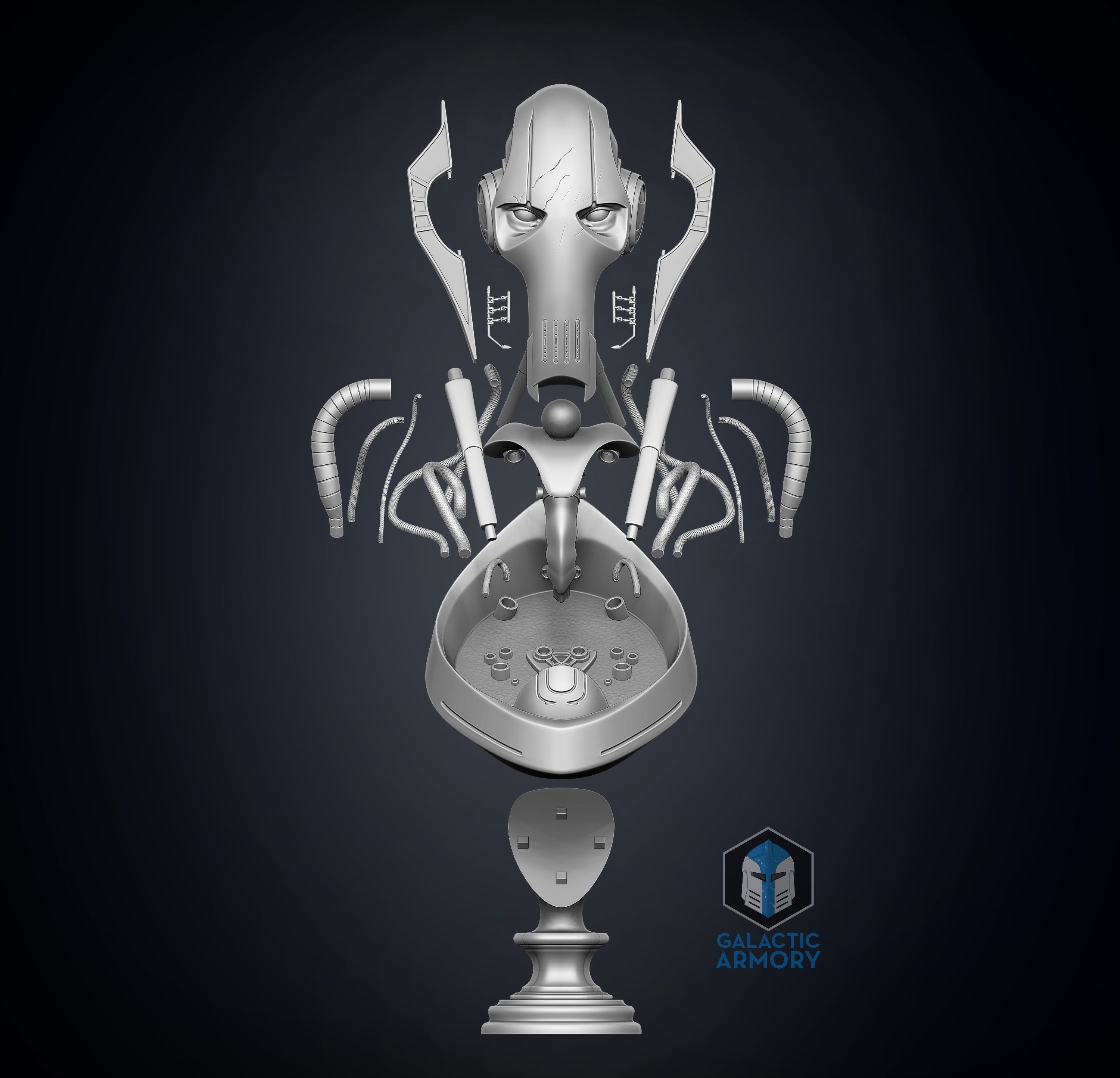 General Grievous Bust 3D print model_5
