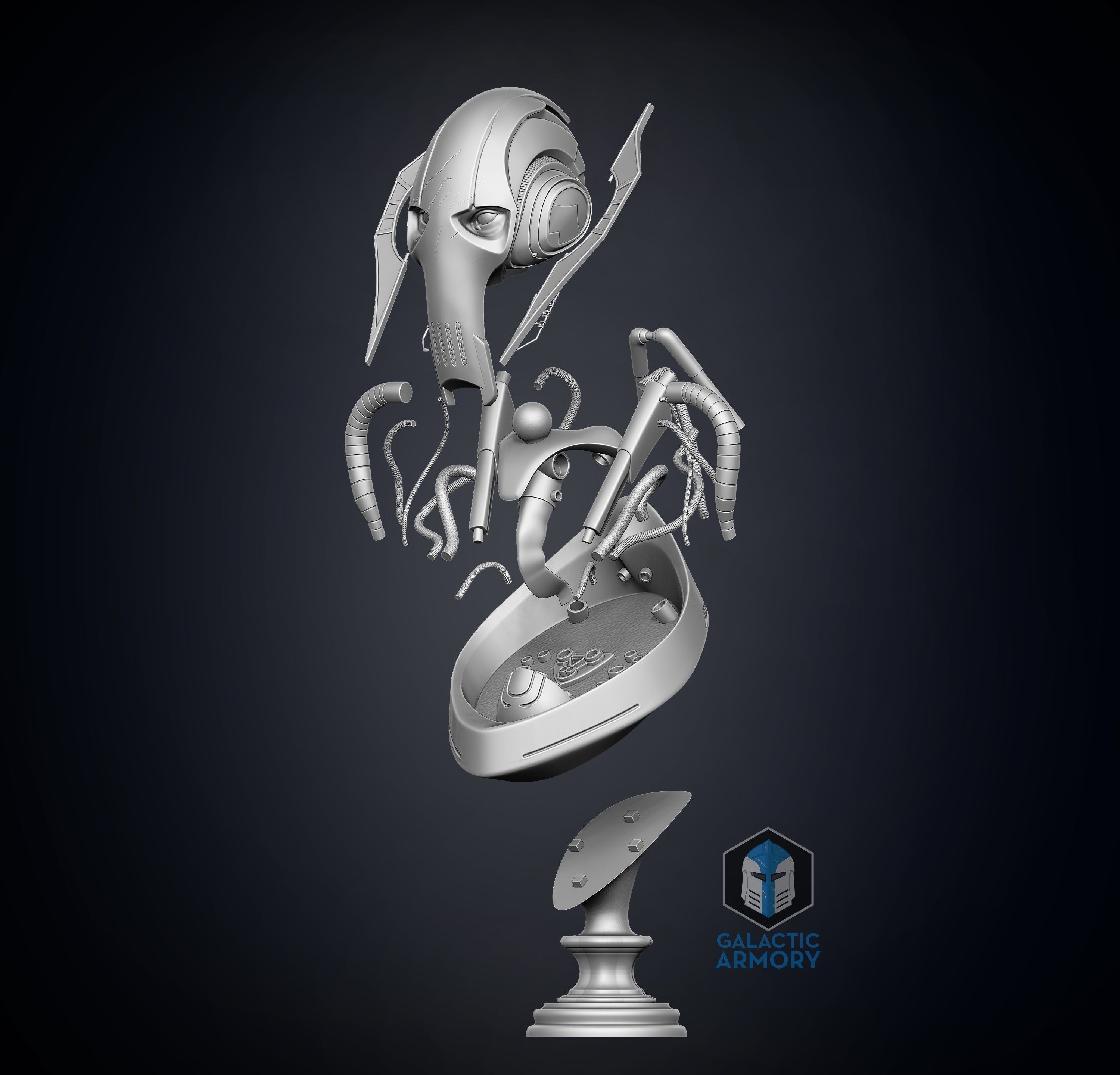 General Grievous Bust 3D print model_6