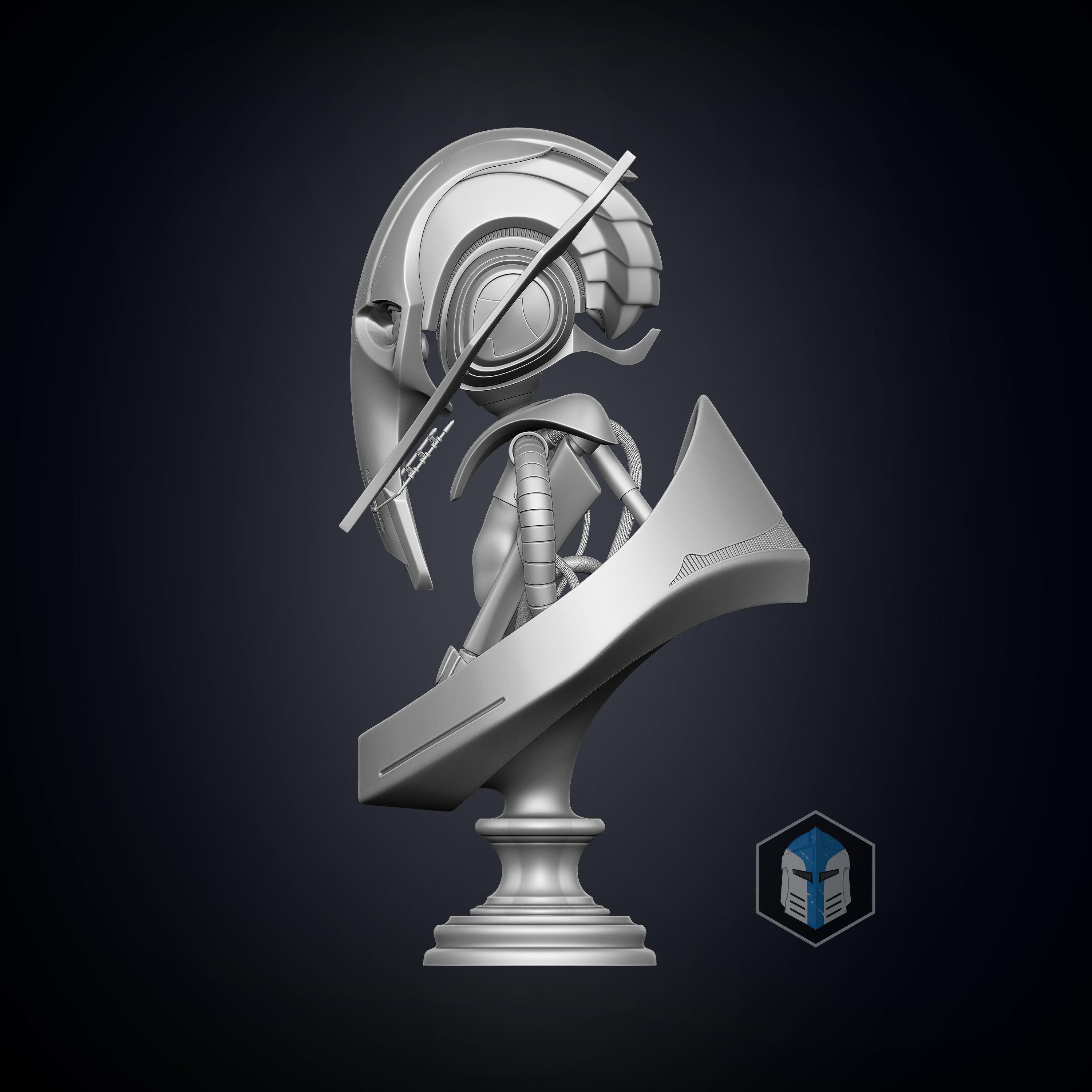 General Grievous Bust 3D print model_3