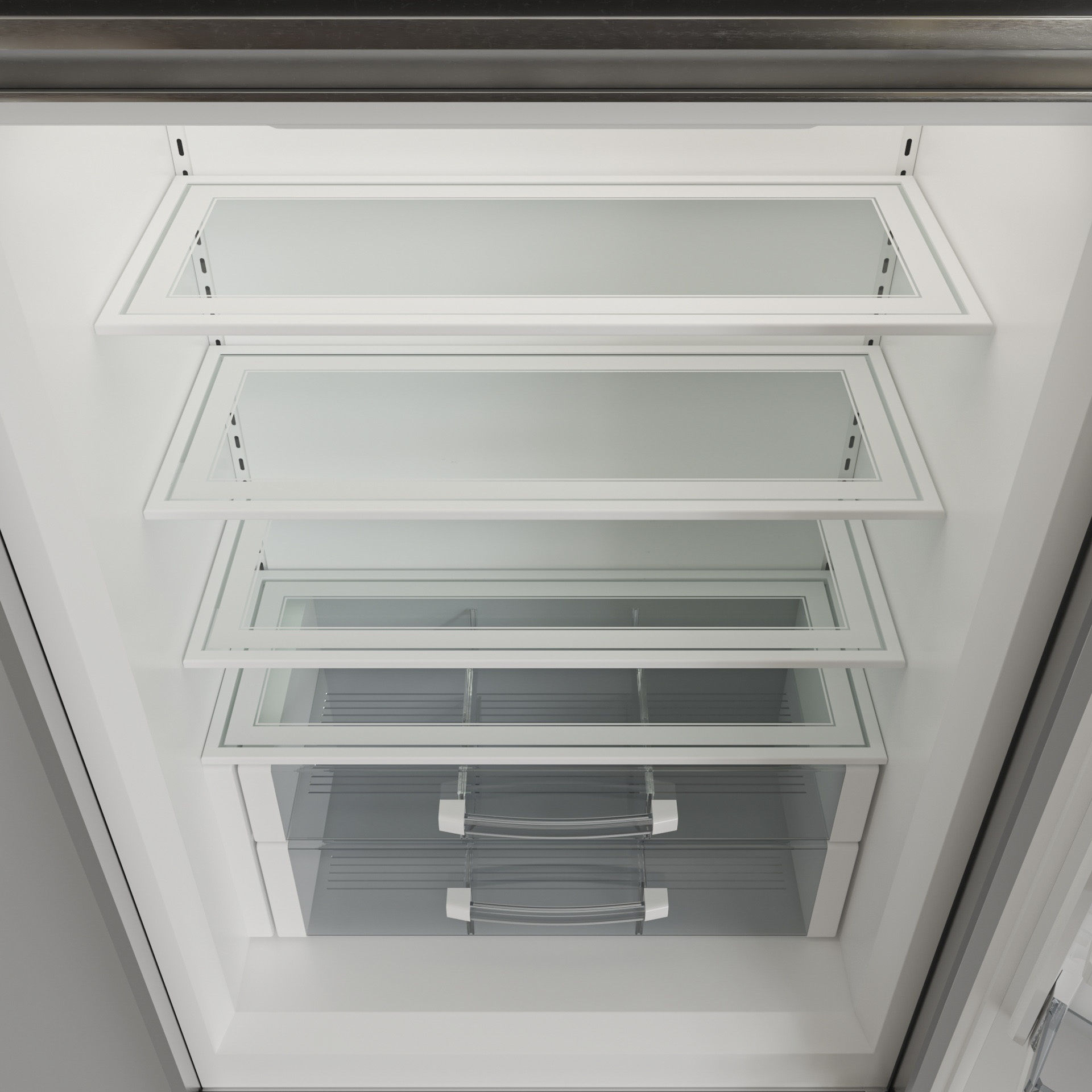 SUBZERO BI-36US Refrigerator- Freezer -With Interior 3D model_6