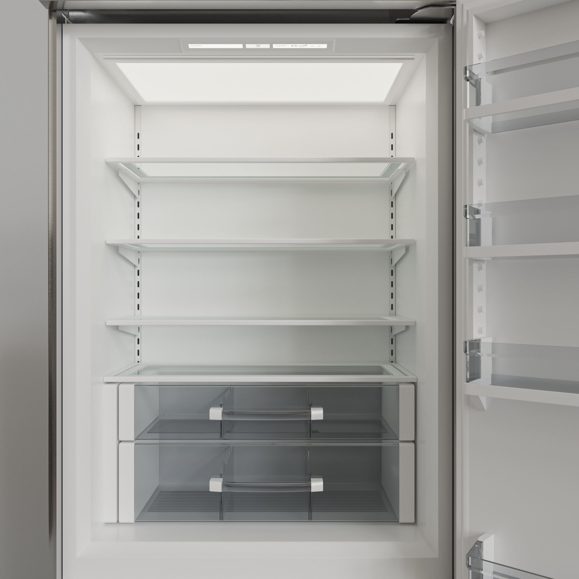 SUBZERO BI-36US Refrigerator- Freezer -With Interior 3D model_5
