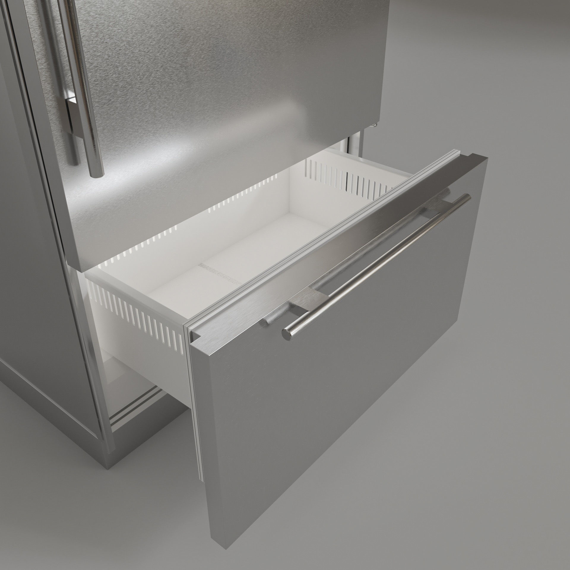 SUBZERO BI-36US Refrigerator- Freezer -With Interior 3D model_8