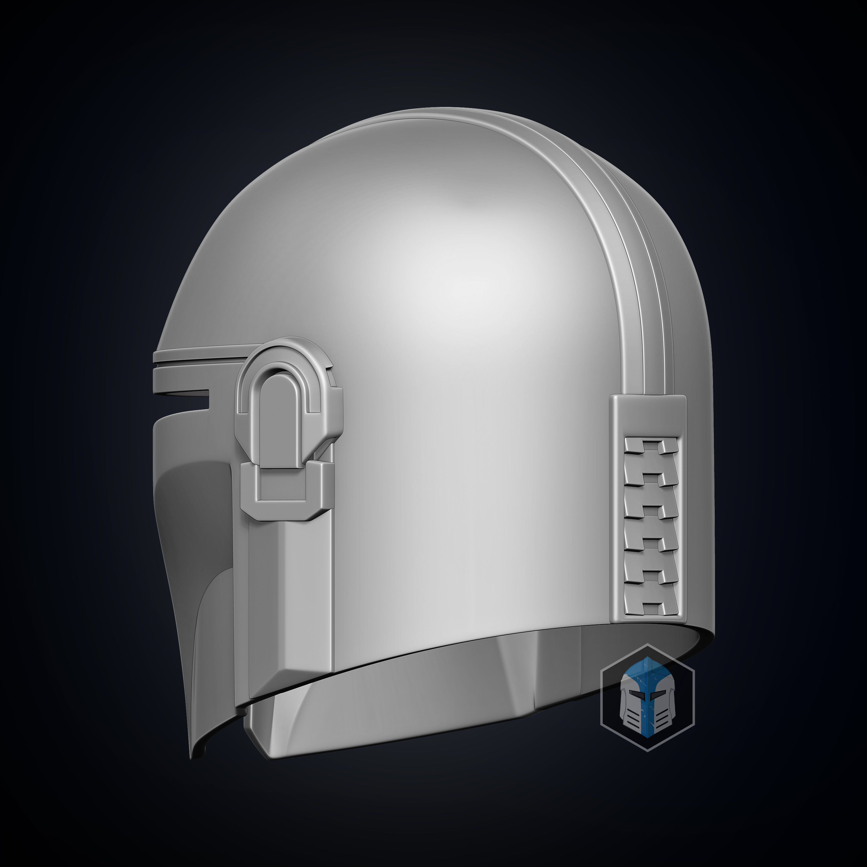 The Mandalorian Helmet 3D print model_3