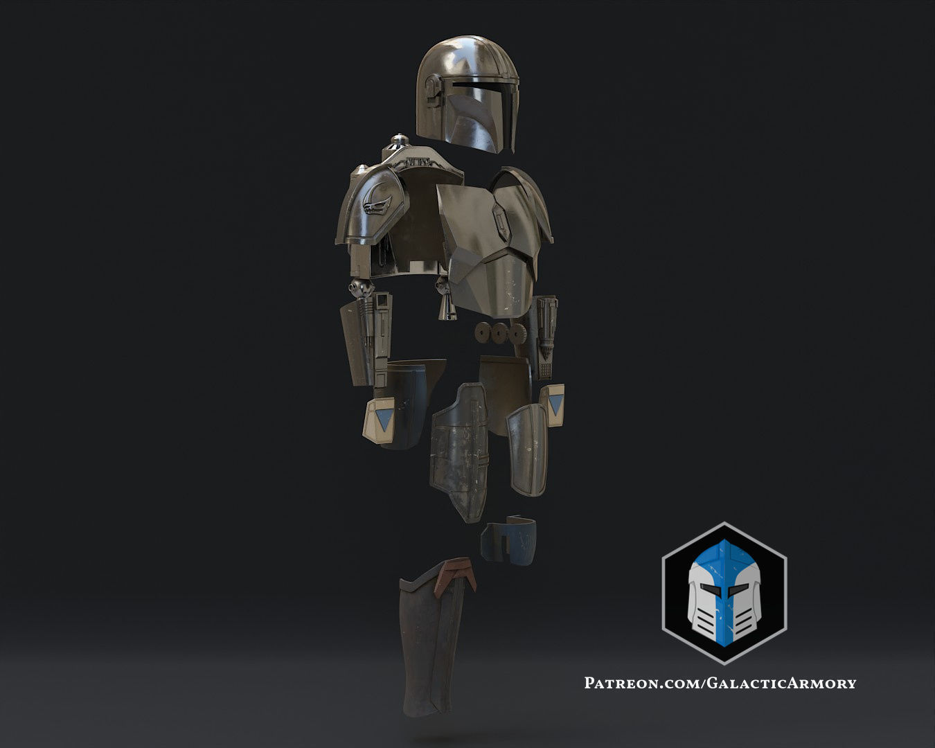 Mandalorian Beskar Armor 3D print model_9