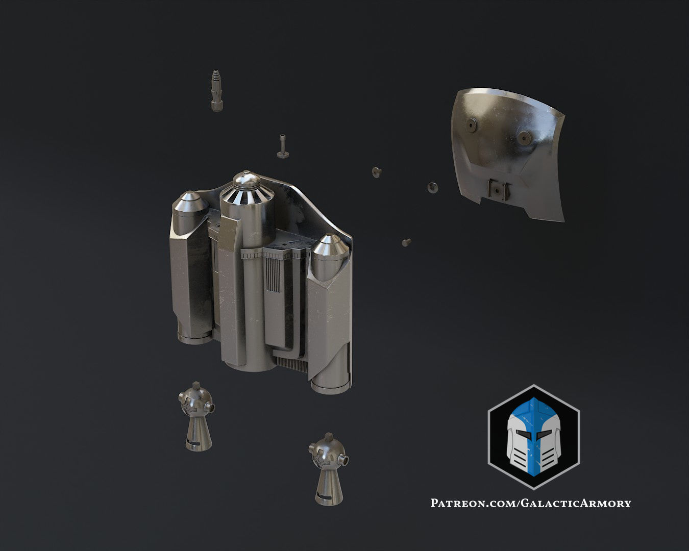 Mandalorian Beskar Armor 3D print model_2