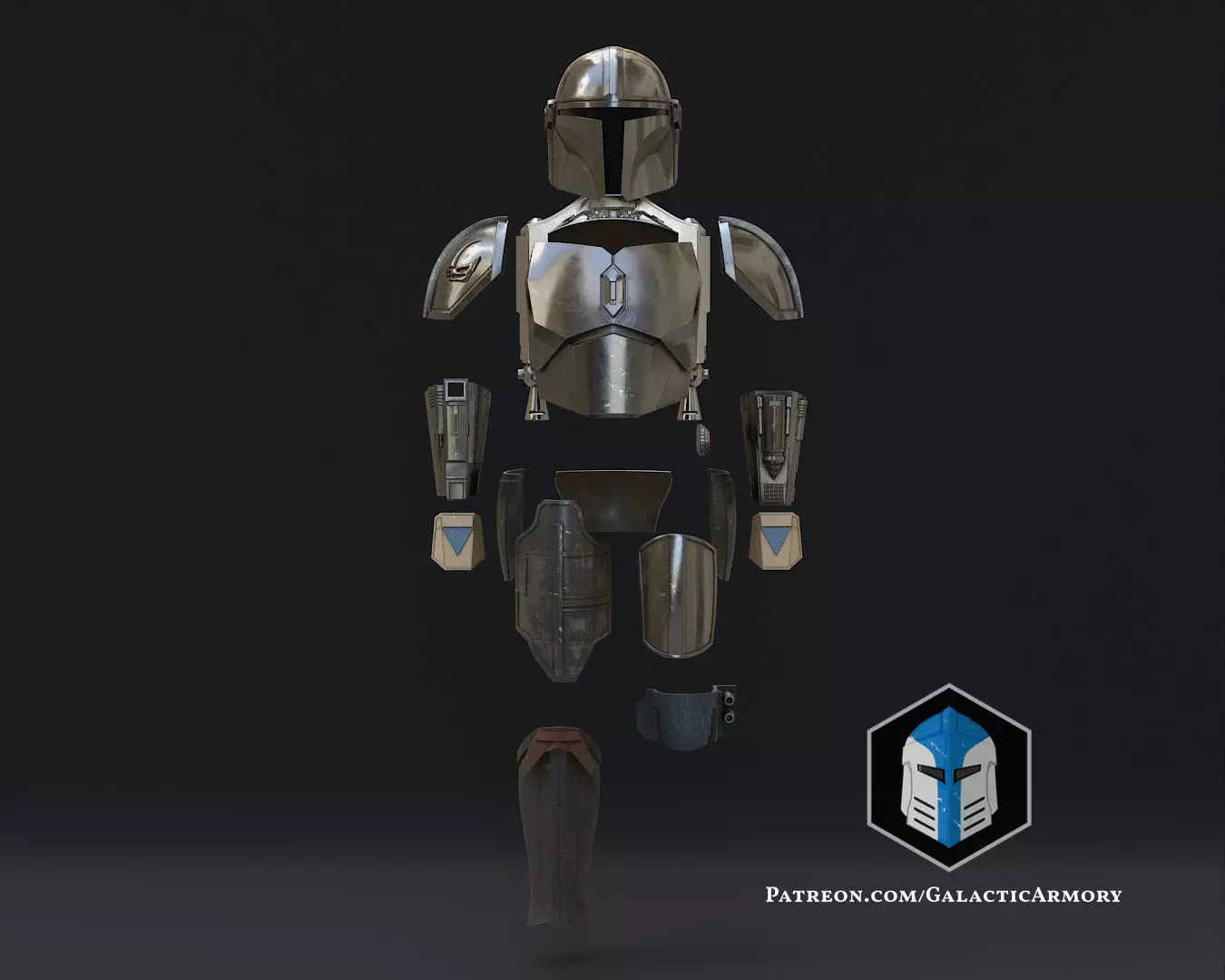 Mandalorian Beskar Armor 3D print model_0
