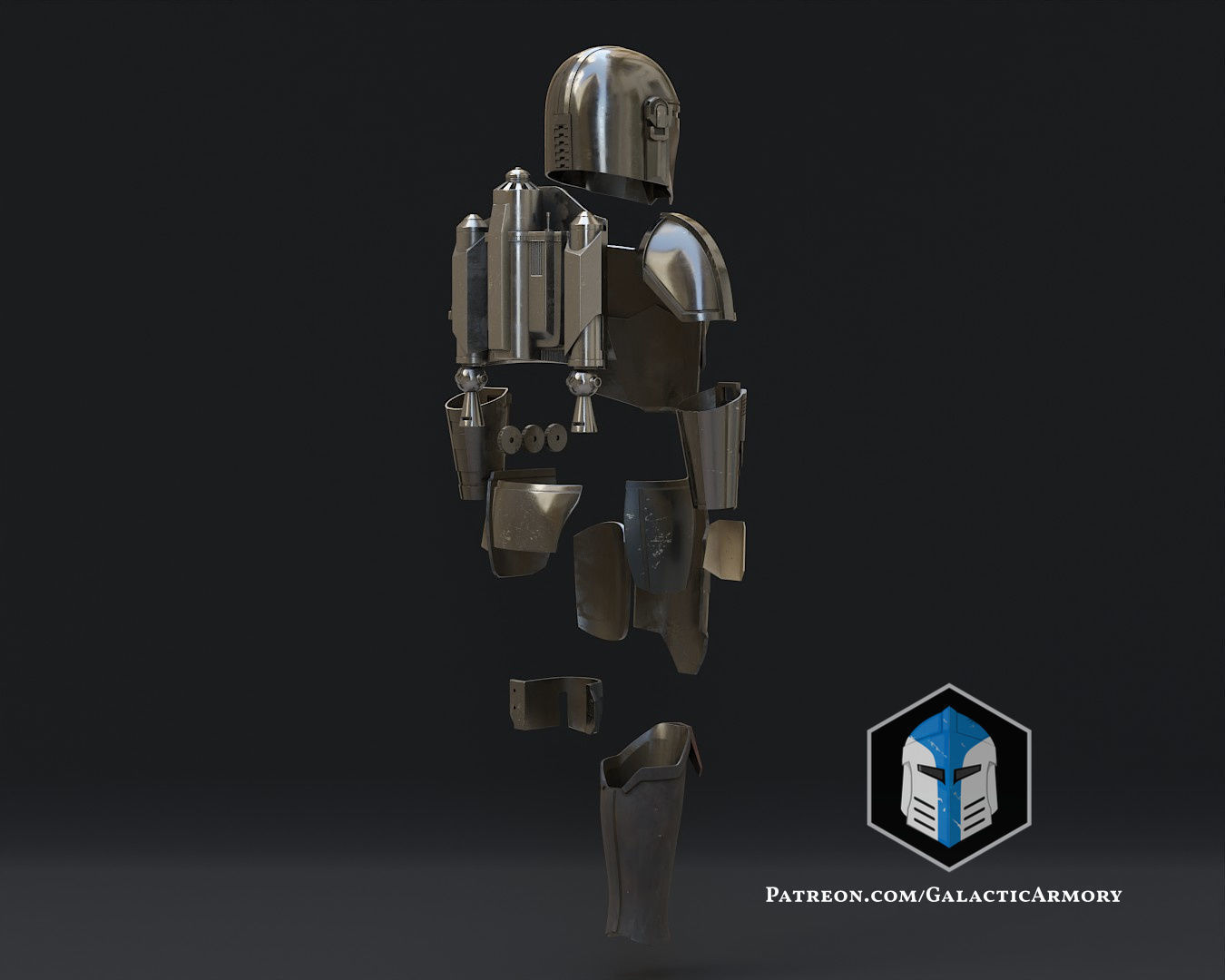 Mandalorian Beskar Armor 3D print model_7