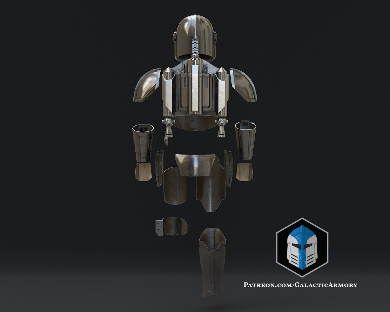 Mandalorian Beskar Armor 3D print model_6