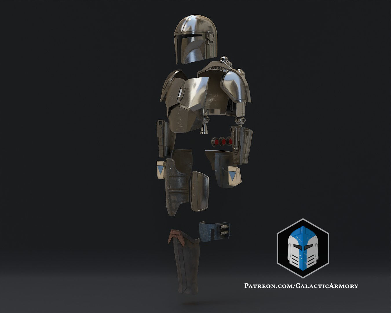 Mandalorian Beskar Armor 3D print model_3