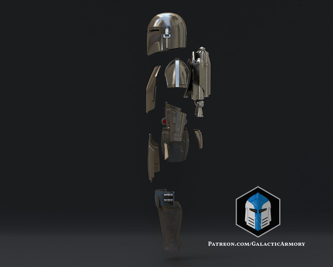 Mandalorian Beskar Armor 3D print model_4