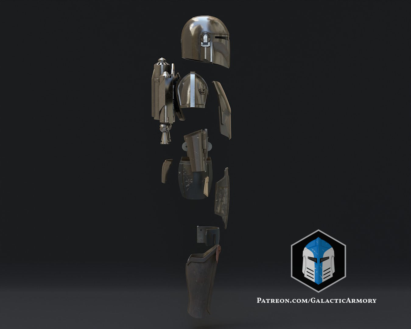Mandalorian Beskar Armor 3D print model_8