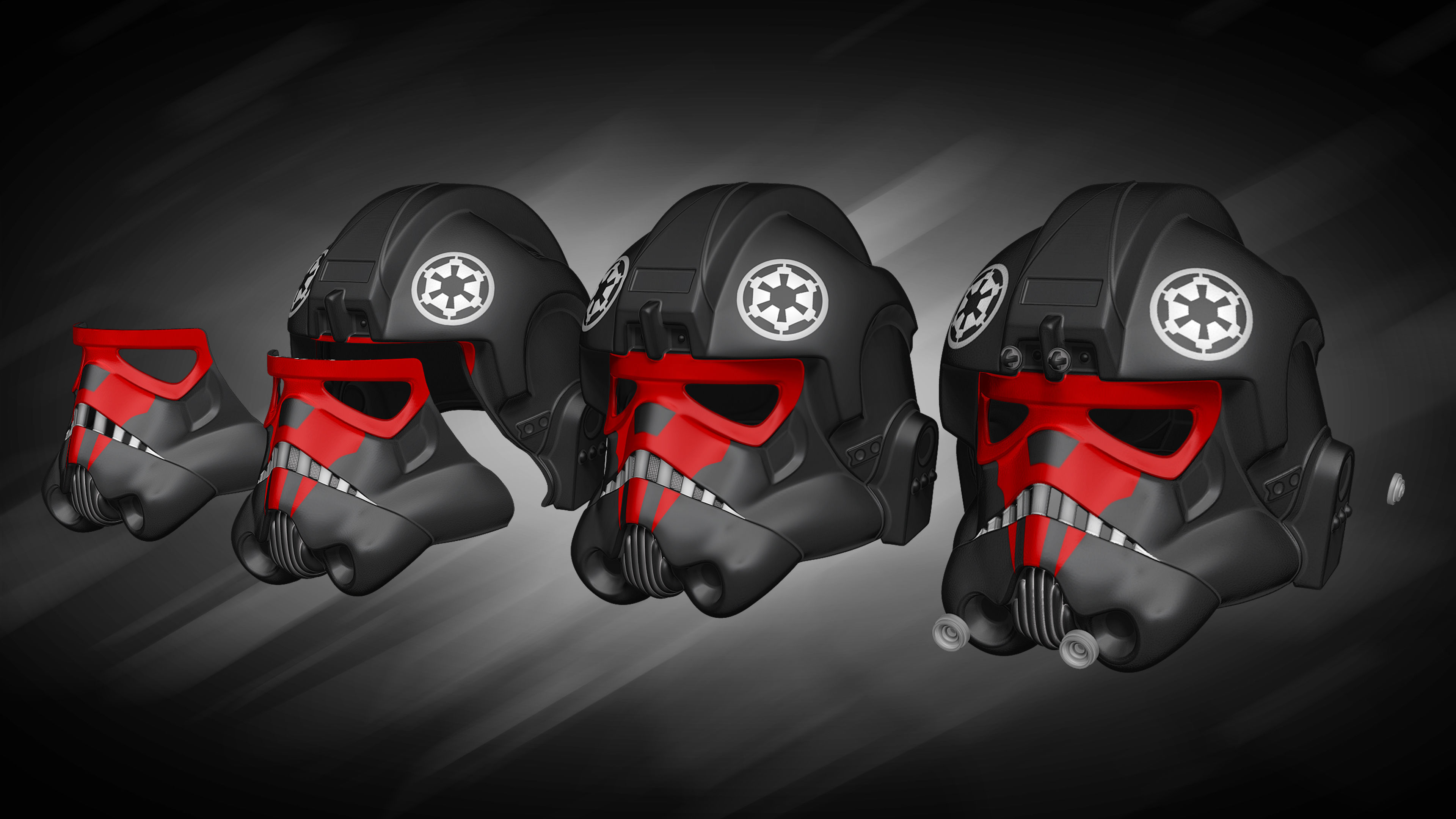 Tie Fighter Pilot Helmet 3D print model_4