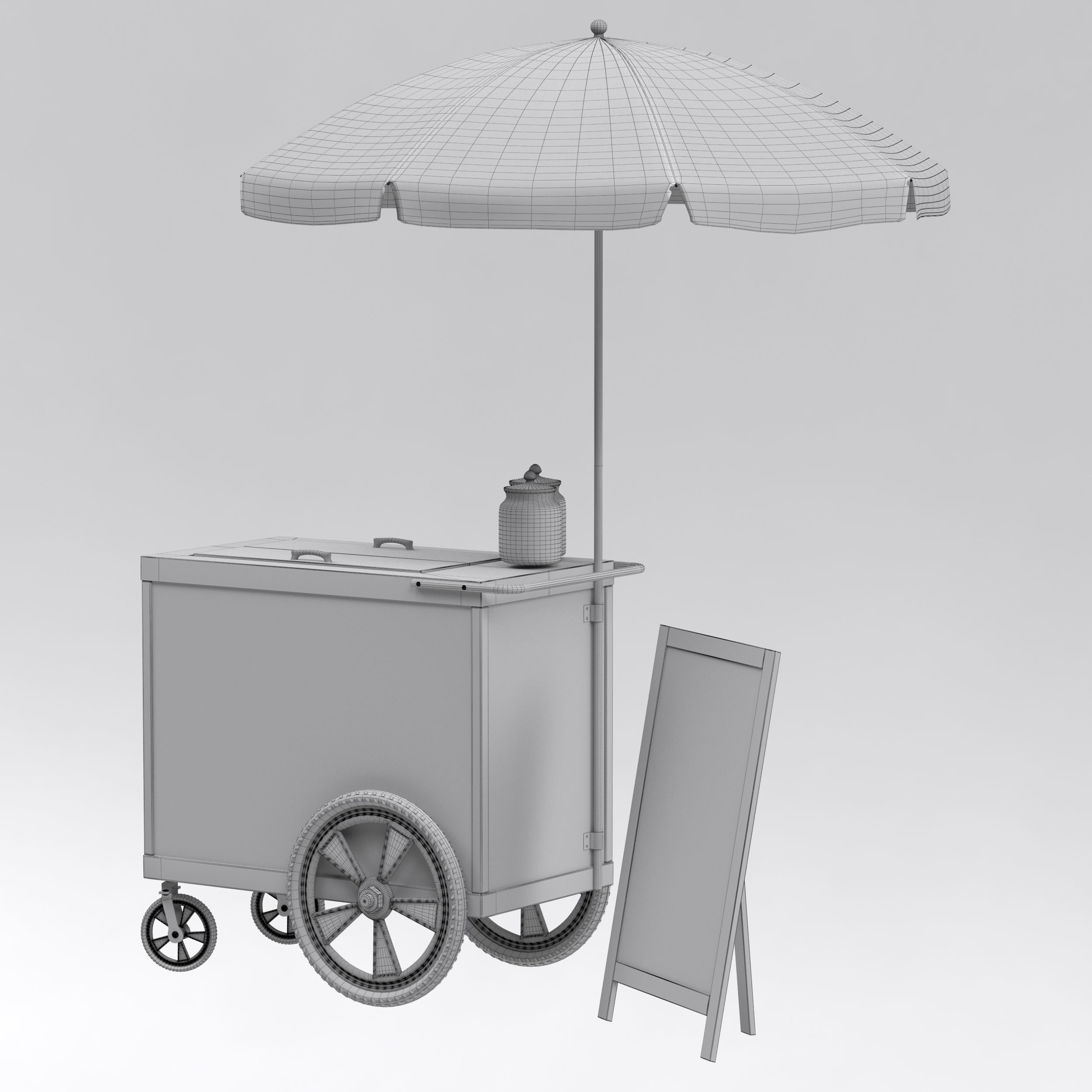 Food truck carmela Ice cream 2 3D model_29
