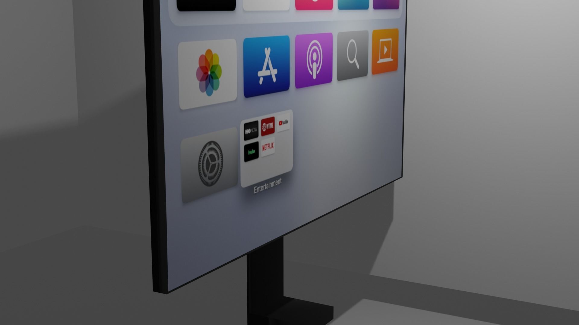 Modern Television Free 3D model_6