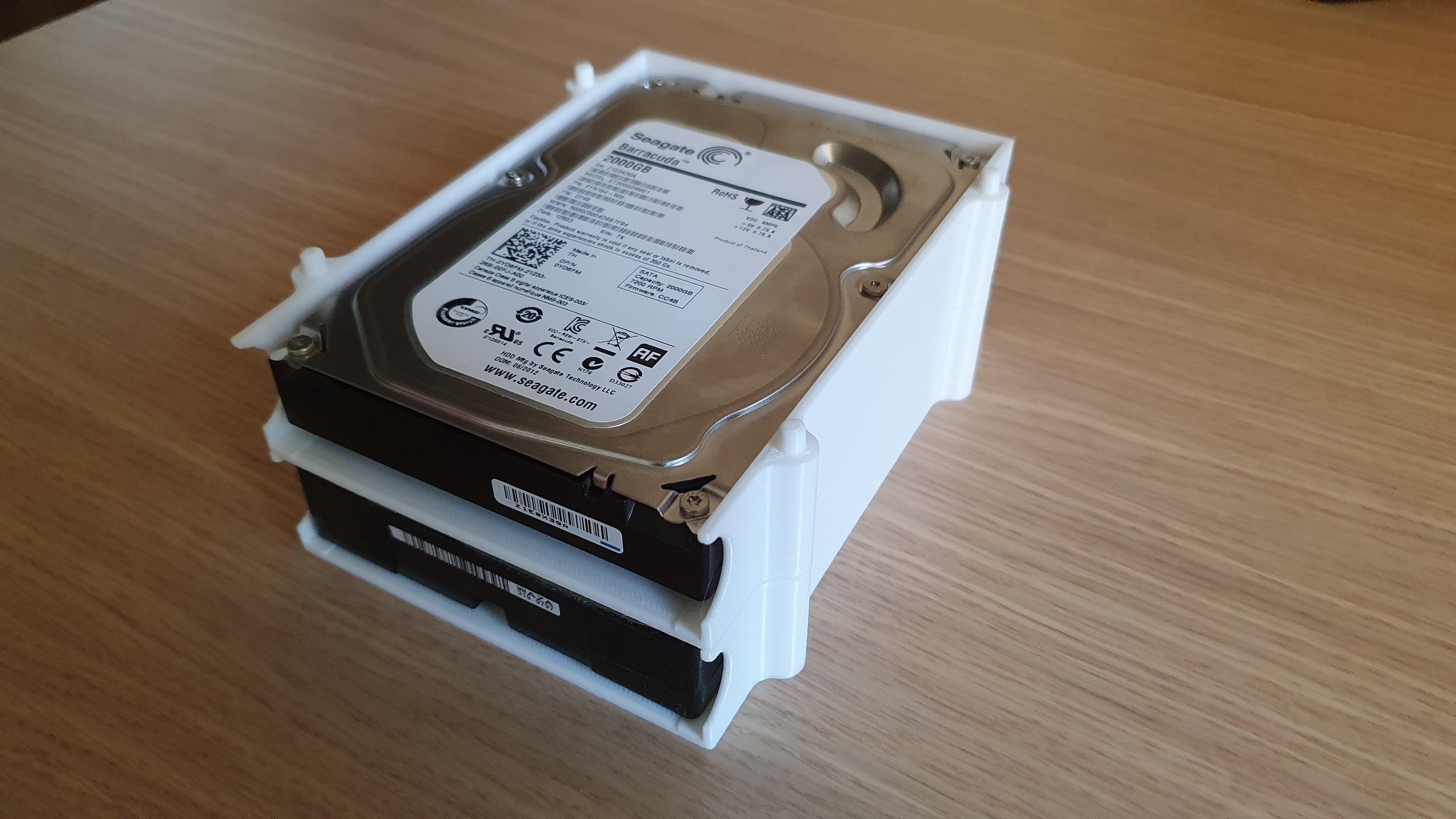 Stackable Harddisk Storage 3D print model_2